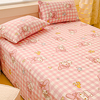 三丽鸥纯棉床单单件100全棉卡通学生宿舍被单枕套三件套1.5米炕单
