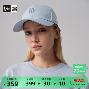 New Era纽亦华2024夏季MLB棒球帽NY金属logo硬顶弯檐帽潮940