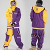 2023滑雪服套装男女单板双板防风防水冬季时尚夹棉加厚背带裤
