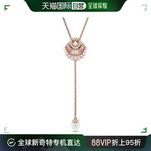 韩国直邮swarovski 女士 项链施华洛世奇珍珠小众水晶锆石玫瑰