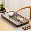 定制实木茶盘茶台家用日式功夫茶具整块鸡翅木茶盘蓄排水式茶托盘