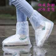 一次性雨鞋套下雨天防水防滑透明塑料室，内外加厚耐磨隔离脚套防雨