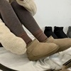 澳洲AUSLUX冬季女鞋牛皮羊毛低筒雪地靴防泼水防滑保暖LUX258