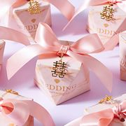2021网红创意喜糖盒，香槟色费列罗2颗结婚专用高颜值糖果礼盒