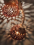 椰壳灯创意装饰灯镂空椰子壳灯网红氛围小夜灯餐厅酒吧卧室阳台灯