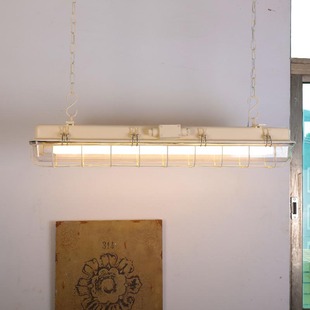 奶油白工业风复古餐厅创意吊灯民宿网红店铺奶茶店创意设计个性灯