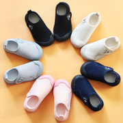 女童帆布鞋学步鞋宝宝鞋幼儿园，室内鞋防滑儿童小白鞋软底2024