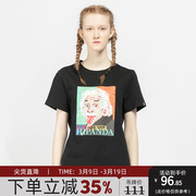 hipanda你好熊猫设计潮牌女款，宽松致敬爱因斯坦印花炸街短袖t恤