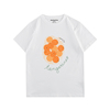 MushronCow橘子插画设计感印花短袖T恤 原宿风夏季白色情侣上衣