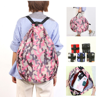 可折叠双肩背包袋，购物袋环保袋，便携收纳袋大容量折叠单肩包运动包