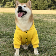 狗狗衣服秋冬中大型犬拉布拉多大狗金毛柴犬宠物边牧加绒口袋卫衣