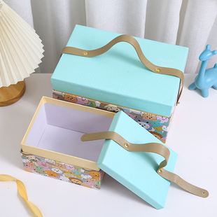 喜糖盒盒宝宝百岁宴礼盒大号礼物盒糖果盒儿童生日礼物包装盒