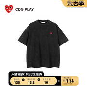 cdgplay商场同款2024夏ins潮流百搭休闲男女圆领短袖t恤潮牌