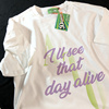 daiwing微笑的彩虹世界夏装，男女学生设计感字母混搭情侣短袖t恤