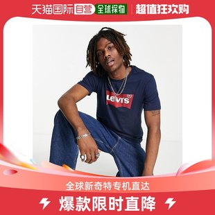 香港直邮潮奢levi's男士，levi's蝙蝠，袖t恤(海军蓝)