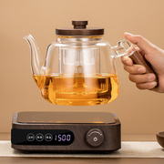 耐热玻璃蒸煮一体两用养生茶具套装煲茶炉电陶炉煮茶器蒸汽普洱壶