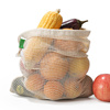 纯棉网兜水果网袋大号束口环保可重复使用蔬菜杂物收纳抽绳棉网袋