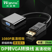 dp转vga转接头显卡，displayport转vga接口显示器dp转vga转换线