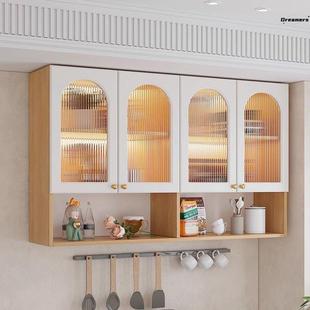 。墙面悬空置物柜好实木厨房吊柜卫生间浴室壁挂柜墙上储物柜挂墙