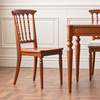和年美家法式复古实木家用餐椅，拿破仑椅简约美式靠背椅子书房书椅