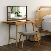 梳妆凳实木现代简约卧室化妆凳日式网红ins椅子，北欧梳妆椅化妆椅