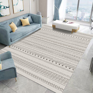 北欧现代简约地毯 ins风格摩洛哥卧室床边客厅沙发茶几毯地垫复古