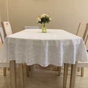 椭圆形桌布pvc防水防烫免洗餐桌，垫网红茶几台布，伸缩折叠圆桌桌布