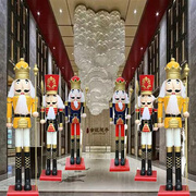 迎宾人物胡桃夹子士雕塑大型店门口装饰英国皇家卫玻璃钢摆件