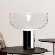 北欧玻璃台灯简约现代卧室床头灯客厅书桌创意灯饰，个性艺术软装灯