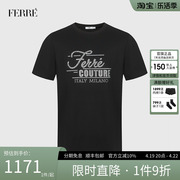 Ferre费雷男装潮流字母T恤男2023夏季男士烫钻短袖821E262121