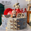 上海苏州百福中国风旗袍，爷爷奶奶长辈老人60过寿星祝寿生日蛋糕
