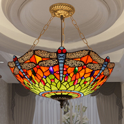 蒂凡尼吊灯蜻蜓吸顶灯餐厅走廊，过道阳台玄关，温馨创意装饰吊灯