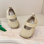 女宝宝学步鞋软皮公主鞋0一2岁婴儿鞋春季小童皮鞋女童单鞋儿童鞋
