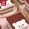烘焙模具蛋糕模具提拉米苏小熊创意迷你蛋糕卡通装饰模具撒粉模具