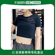 日本直邮murua女士圆形标志，短款t恤2023秋季适配各种下装