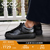ECCO爱步板鞋女鞋 银色复古厚底松糕鞋休闲鞋 街头舞台219513