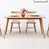 实木餐桌北欧简约橡木桌子餐厅家具环保餐桌椅组合纯全樱桃木饭桌