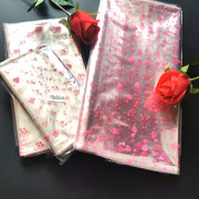 印花透明袋爱心款鲜花礼物塑料防尘包装袋创意用品面包袋