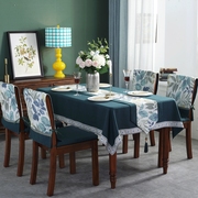 美式餐桌布棉麻布艺椅子套罩桌旗，椅垫套装定制长方形，家用茶几台布