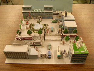 儿童益智DIY手工制作街道社区城市建筑小场景3D纸质模型纸艺玩具