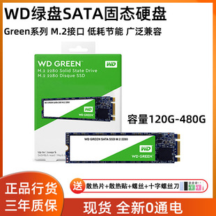 WD西部数据绿盘M.2 SATA协议240g 480g西数台式笔记本SSD固态硬盘