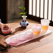 整套玻璃茶具套装高端一体茶盘家用客厅泡茶功夫茶台现代简约盖碗