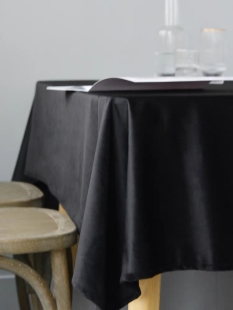 黑色欧式甜品台桌布婚庆桌布，背景装饰拍摄道具布轻奢丝绒布可定制