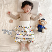 日单隔尿神器儿童防水裙裤高腰，护肚婴幼宝宝睡觉漏尿床垫可洗小孩