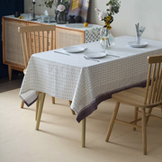 茶几桌布防水防油免洗布艺餐桌垫长方形家用现代简约北欧高档垫子