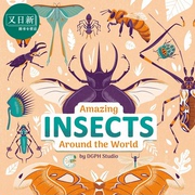 amazinginsectsaroundtheworld惊奇的各国昆虫英文，原版进口图书儿童科普绘本动物百科知识图书自然科学又日新