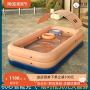 儿童游泳池充气加厚婴儿家用游泳桶折叠家庭宝宝小孩超大户外大型