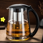 冷水壶玻璃家用凉水壶耐热防爆凉茶壶凉水杯印花玻璃茶壶过滤水壶