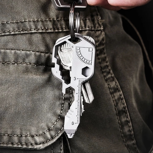 edc多功能组合多用工具户外开瓶器创意便捷钥匙扣，随身挂件钥匙环