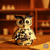 中式复古装饰品陶瓷镂空猫头鹰，蜡烛台摆件温馨小夜灯创意家居
